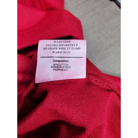 Gold Leaf Wine Red Designer Short Sleeve Suede Feel 2XL Shirt - Picture 11 of 12